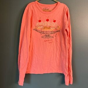 Crewcuts collectible long sleeve banana split tee